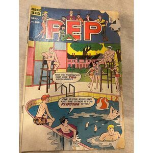Archie Series "PEP"  VINTAGE #209 July 1968 Comic Book